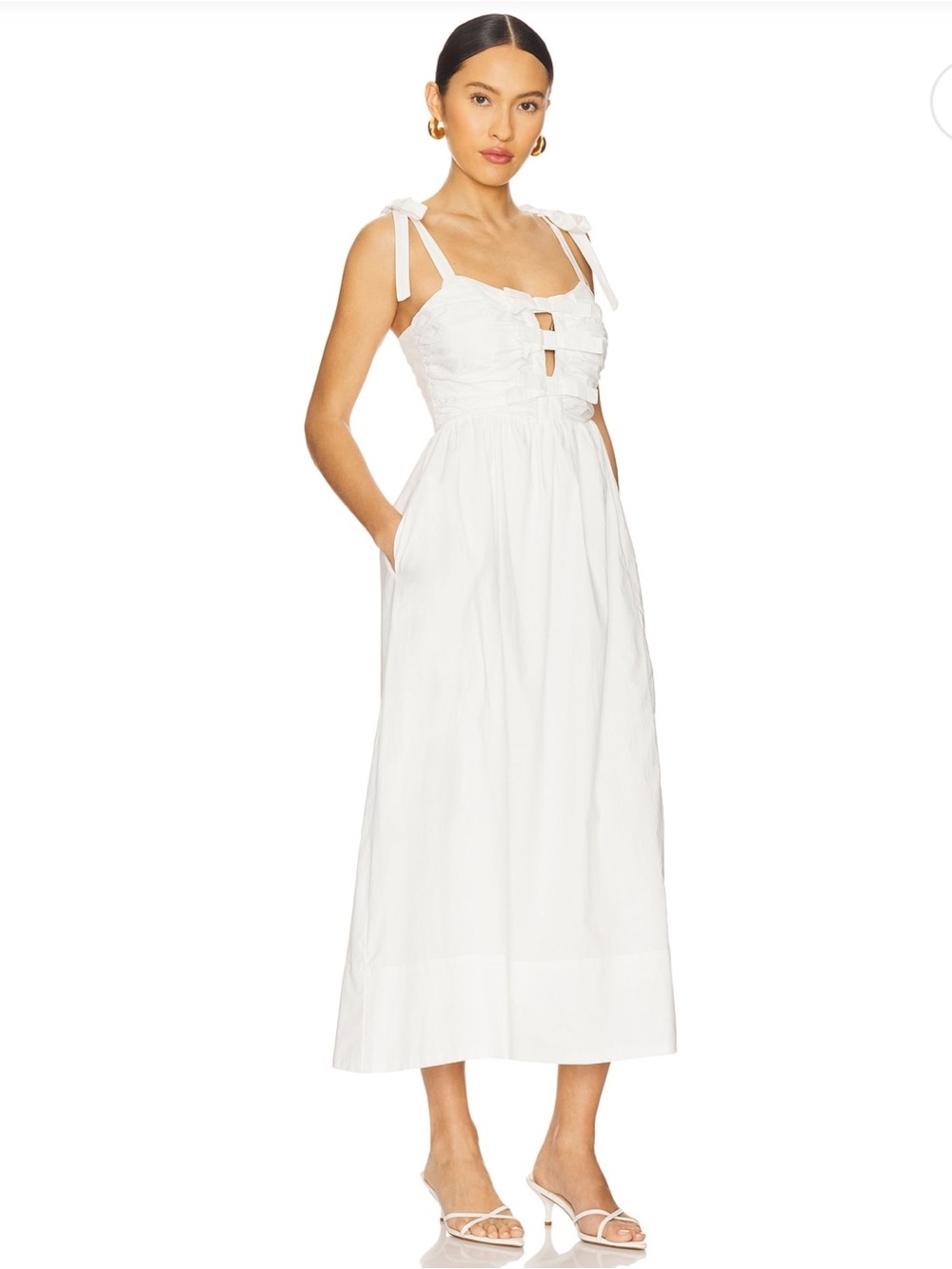 Astr the Label Helia Dress in White